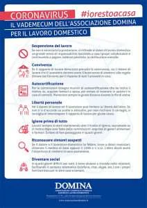 vademecum coronavirus lavoro domestico