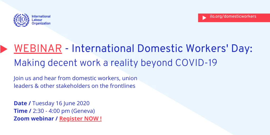 invito webinar ilo lavoro domestico
